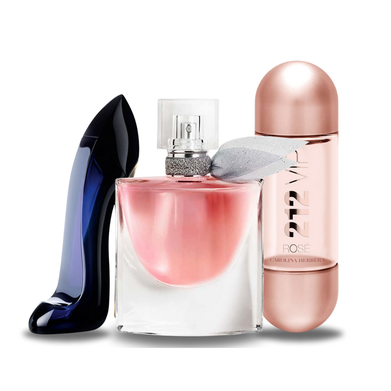 Carolina Herrera Set 3 Parfumuri | GOOD GIRL, Lancôme LA VIE EST BELLE, 212 VIP ROSÉ 100 ml